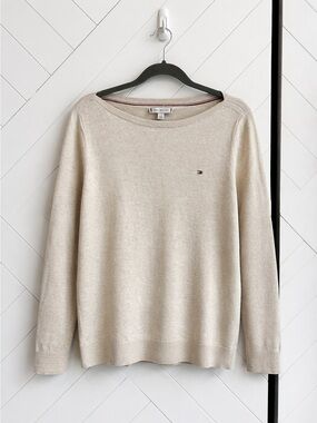 Women’s Tommy Hilfiger Beige Crewneck Sweater size L
